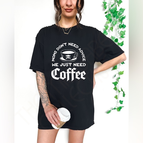 Comfort Colors Mom Needs Coffee Shirt - Picture 2 of 11